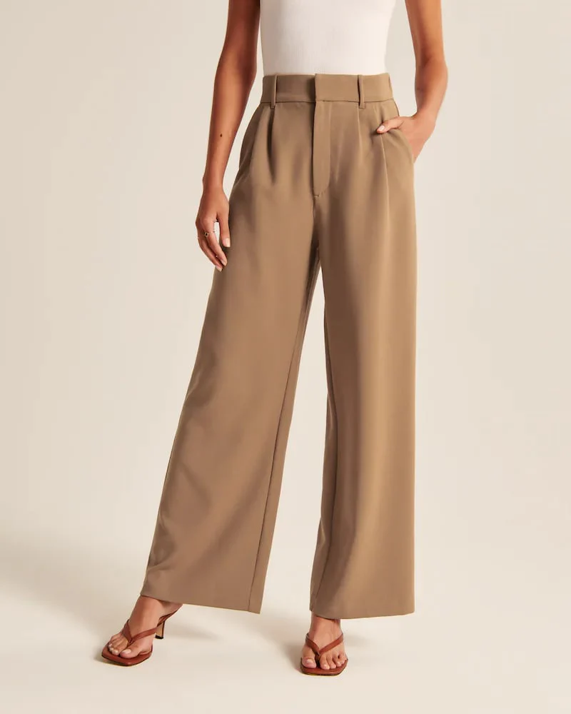HIGH WAIST TAILORED WIDE LEG PANTS BUY 2 Free shipping